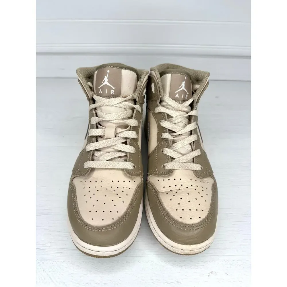Nike Air Jordan 1 Mid GS Legend Brown Khaki Shoes Women’s 8  6.5Y HF4781-203